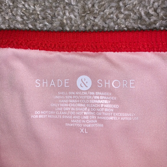 BRAND NWT Shade & Shore Red Bikini Bottoms sz XL - Picture 8 of 10
